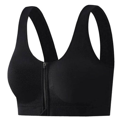 Front Zipper Sports Bra Shockproof High Strength Bra high impact sports bra - www.Shopthatapp.com #