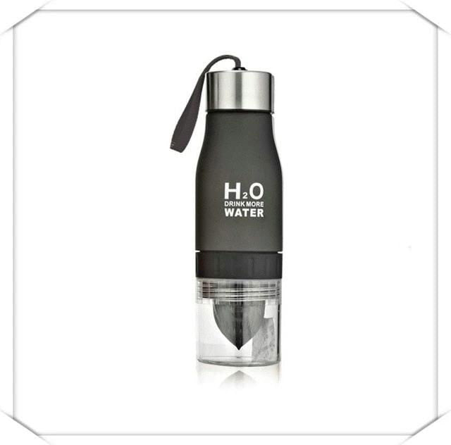 Fruit Infuser Water Bottle-Food and beverage-www.Shopthatapp.com-Capacity:0.65L-Color:Black-KitchenJoint