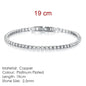 Full Diamond Crystal Bracelet Round Zircon - 2.5mm Single Row - www.Shopthatapp.com