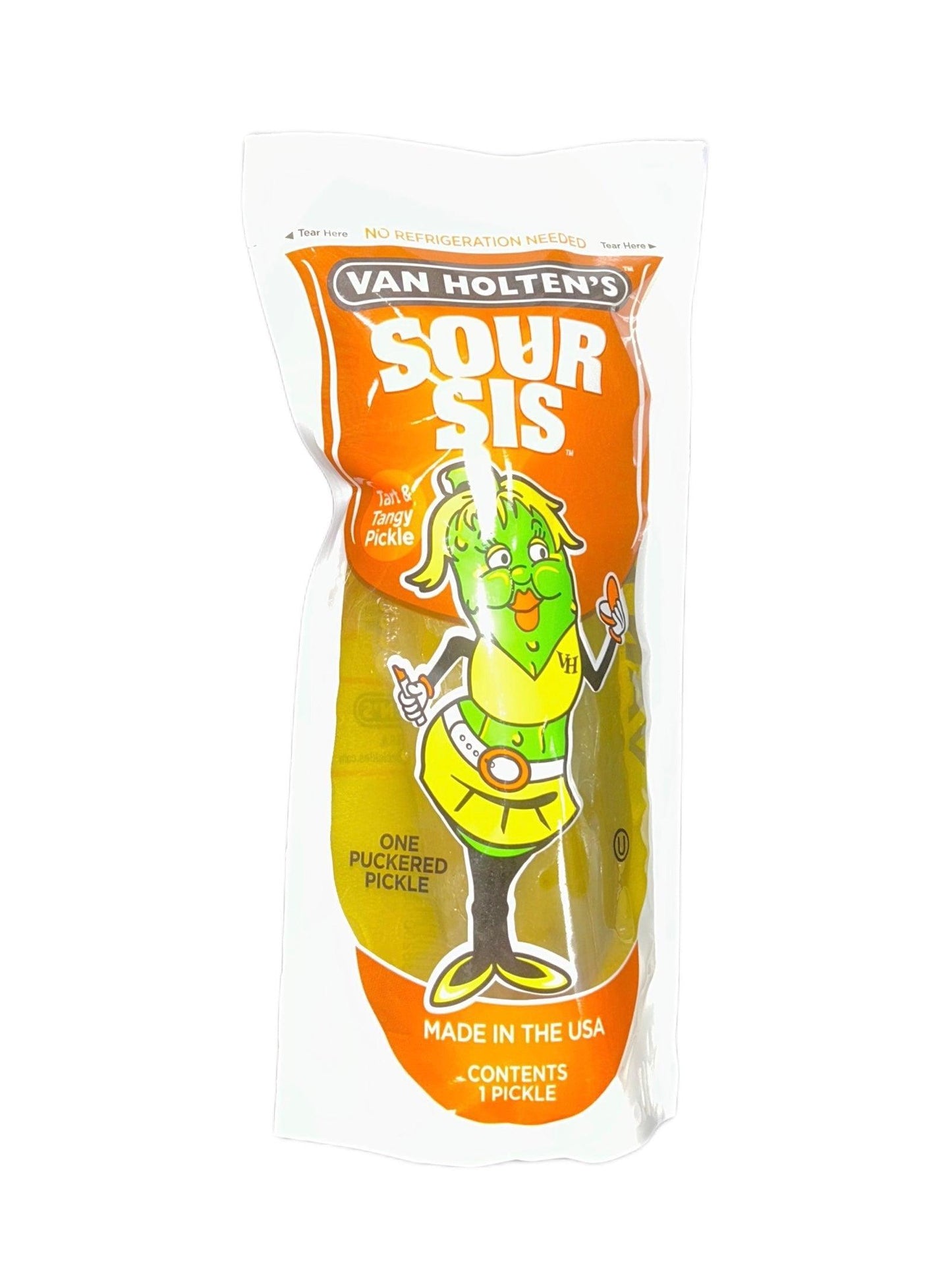 Van Holten’s Sour Sis Jumbo Pickle In A Pouch - www.Shopthatapp.com