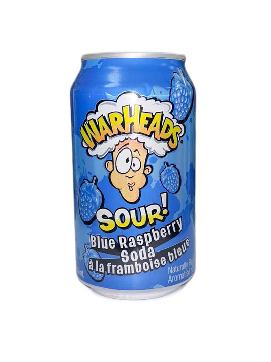 Warheads Sour Blue Raspberry Soda - 355mL - www.Shopthatapp.com