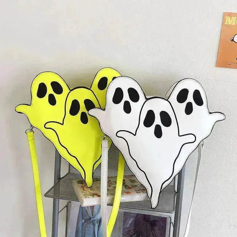 Funny 3D Ghost Cartoon Shoulder Bag: Cute Halloween Crossbody - www.Shopthatapp.com