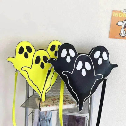 Funny 3D Ghost Cartoon Shoulder Bag: Cute Halloween Crossbody - www.Shopthatapp.com