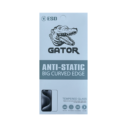 Verre trempé Gator pour iPhone 13 & 14  Anti-static - noir - www.Shopthatapp.com