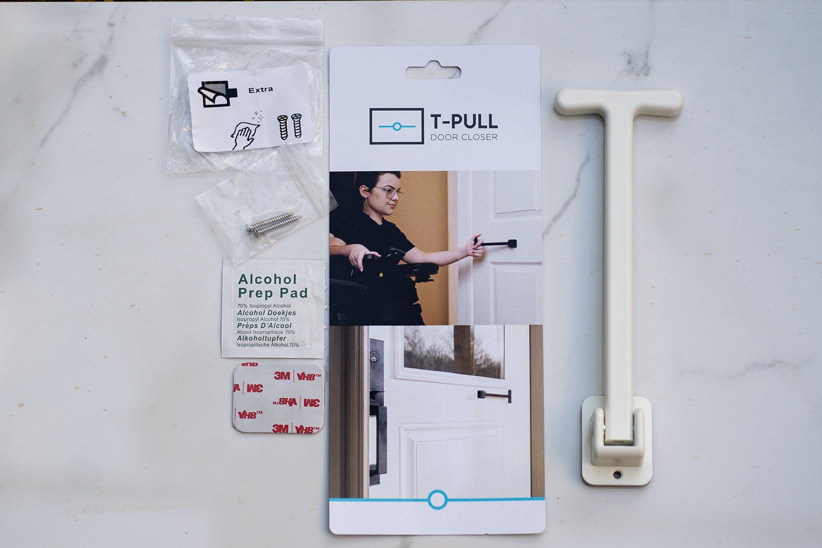 Manual Door Closer, Accessible, Interior or Exterior, Swivels White ABS Plastic - www.Shopthatapp.com