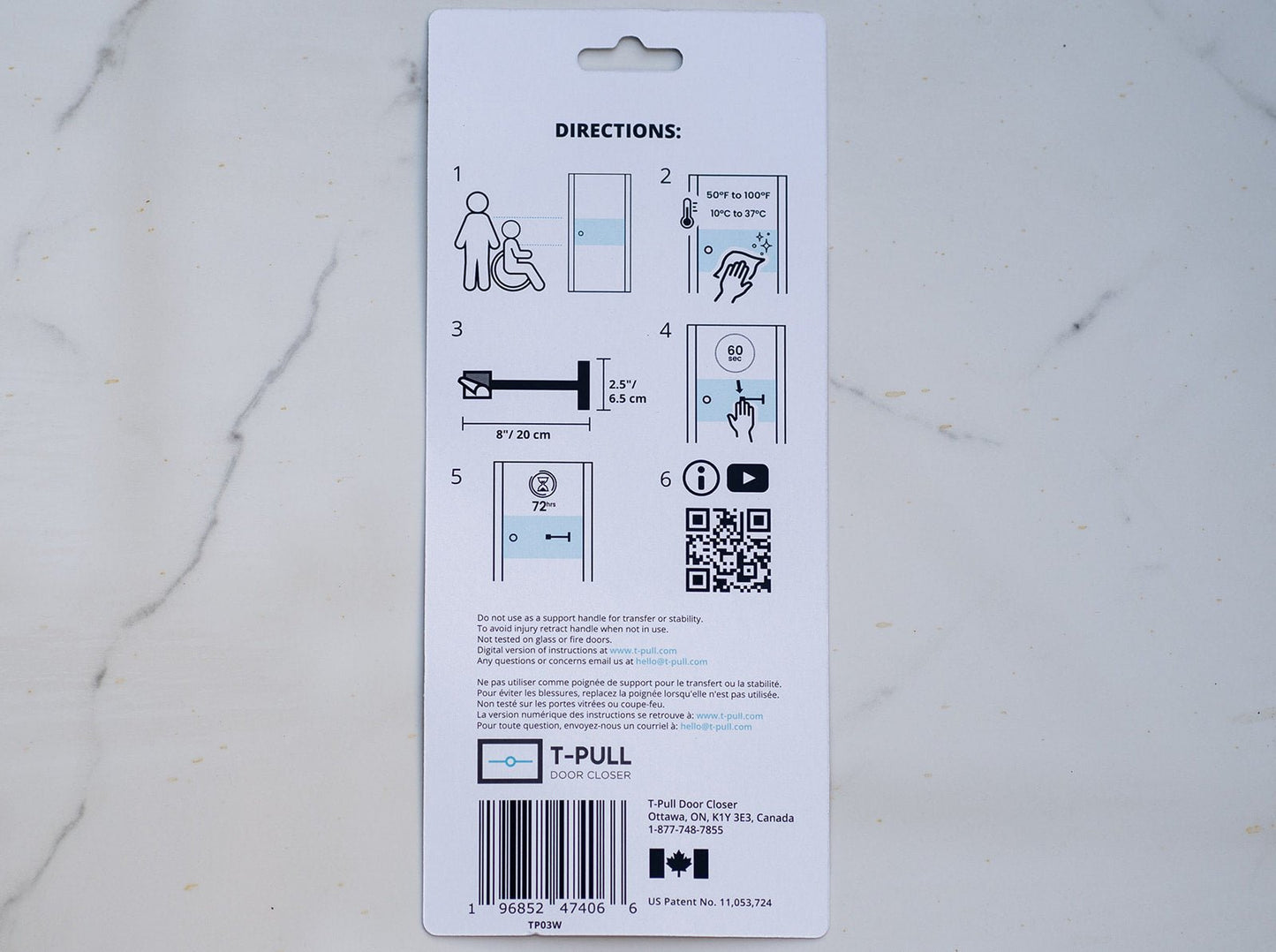 Manual Door Closer, Accessible, Interior or Exterior, Swivels White ABS Plastic - www.Shopthatapp.com