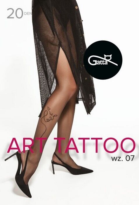 Gatta Art Tattoo Tights 20 Den - www.Shopthatapp.com #