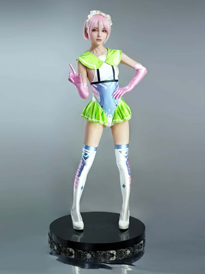 Japanese Anime Girl Spandex Swimwear Racing Suit Wet Suit Race Queen Costume - www.Shopthatapp.com