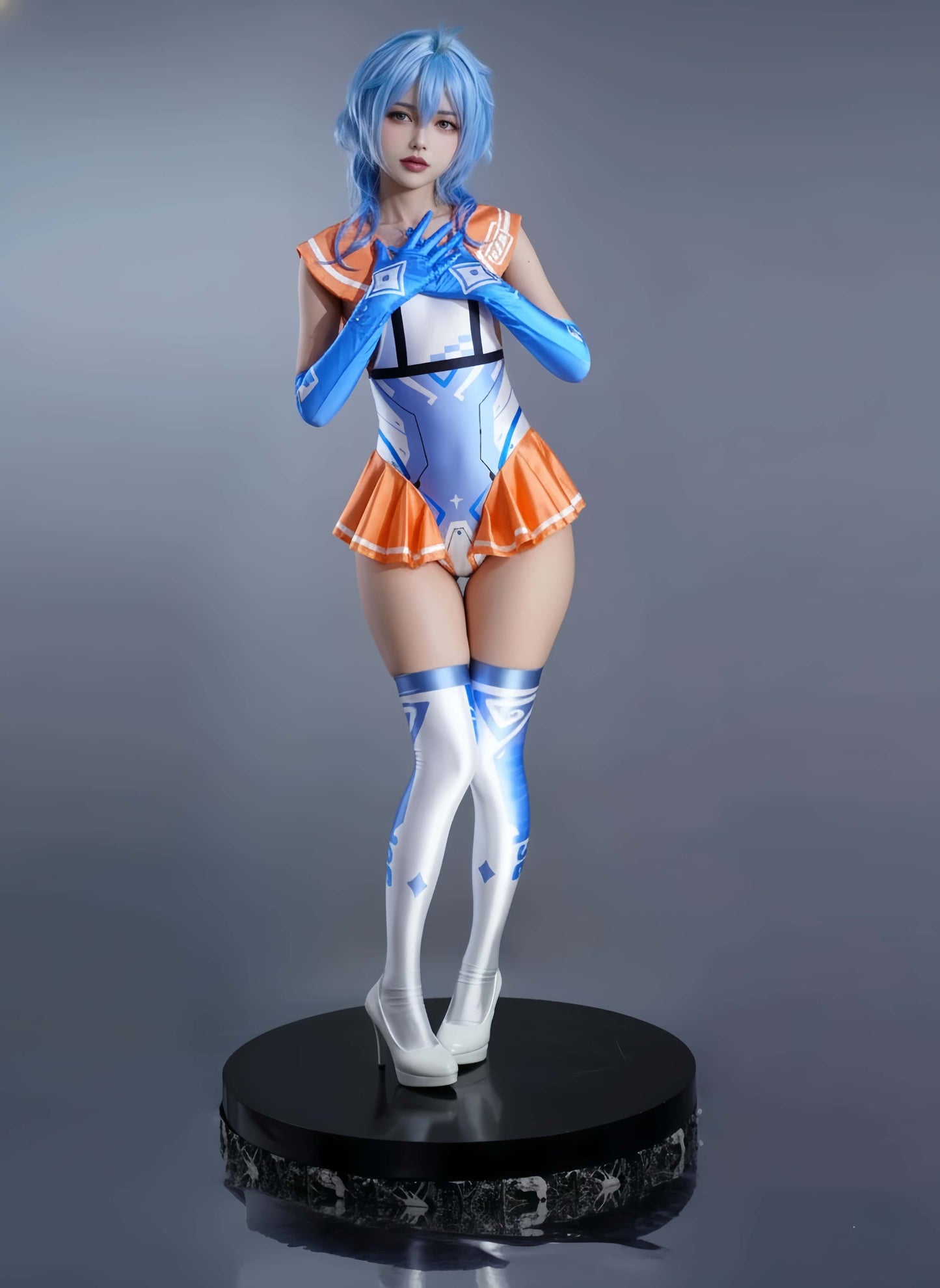 Japanese Anime Girl Spandex Swimwear Racing Suit Wet Suit Race Queen Costume - www.Shopthatapp.com