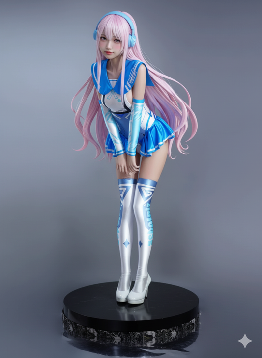 Japanese Anime Girl Spandex Swimwear Racing Suit Wet Suit Race Queen Costume - www.Shopthatapp.com