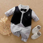 Gentleman's Baby Clothes, Long-sleeved Baby Clothes, Gentleman's Romper - www.Shopthatapp.com