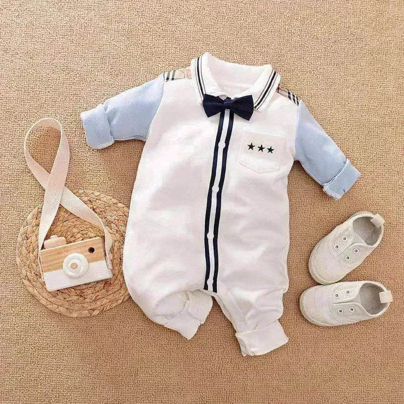 Gentleman's Baby Clothes, Long-sleeved Baby Clothes, Gentleman's Romper - www.Shopthatapp.com