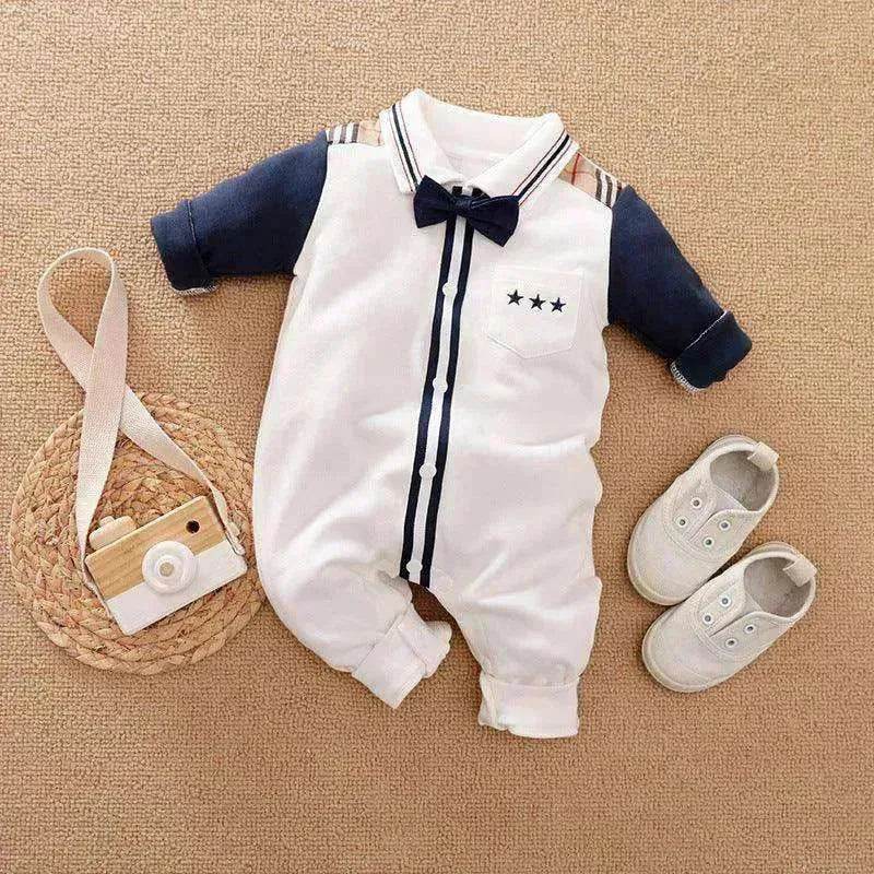 Gentleman's Baby Clothes, Long-sleeved Baby Clothes, Gentleman's Romper - www.Shopthatapp.com