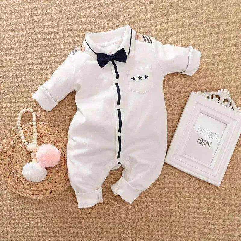 Gentleman's Baby Clothes, Long-sleeved Baby Clothes, Gentleman's Romper - www.Shopthatapp.com