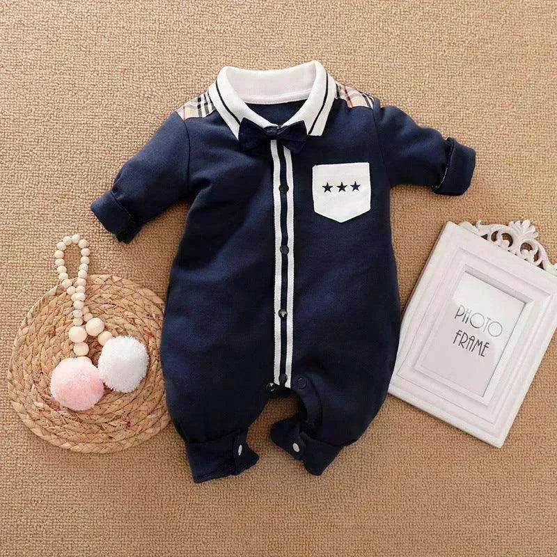 Gentleman's Baby Clothes, Long-sleeved Baby Clothes, Gentleman's Romper - www.Shopthatapp.com