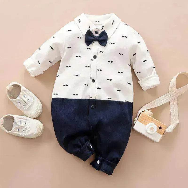 Gentleman's Baby Clothes, Long-sleeved Baby Clothes, Gentleman's Romper - www.Shopthatapp.com
