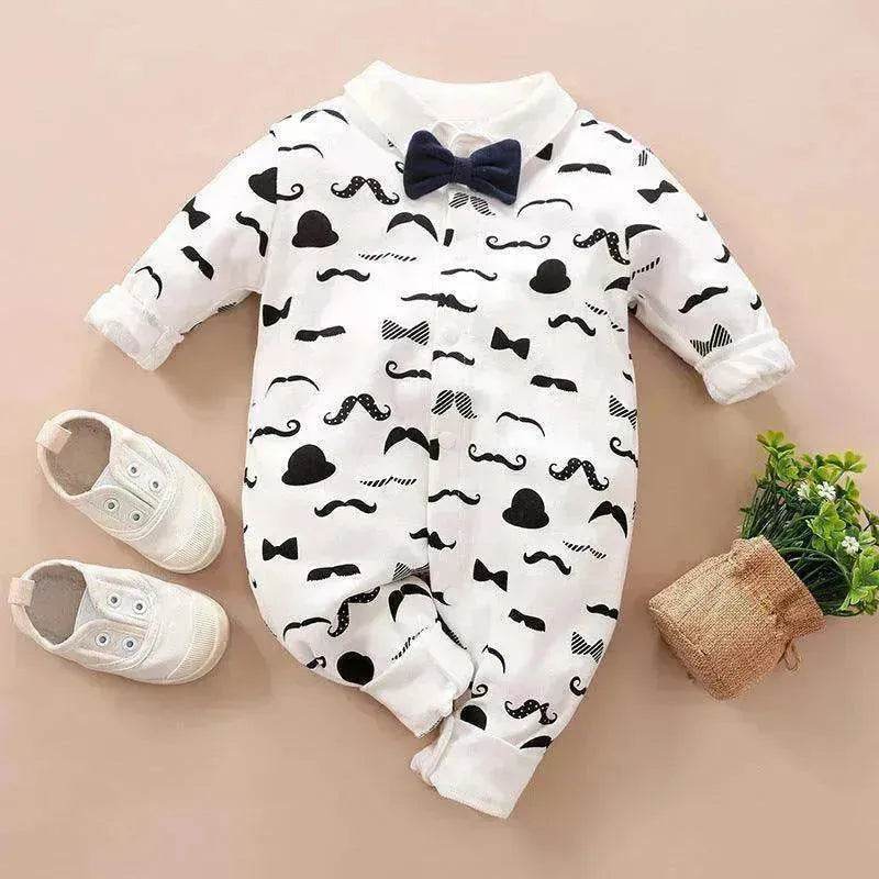 Gentleman's Baby Clothes, Long-sleeved Baby Clothes, Gentleman's Romper - www.Shopthatapp.com