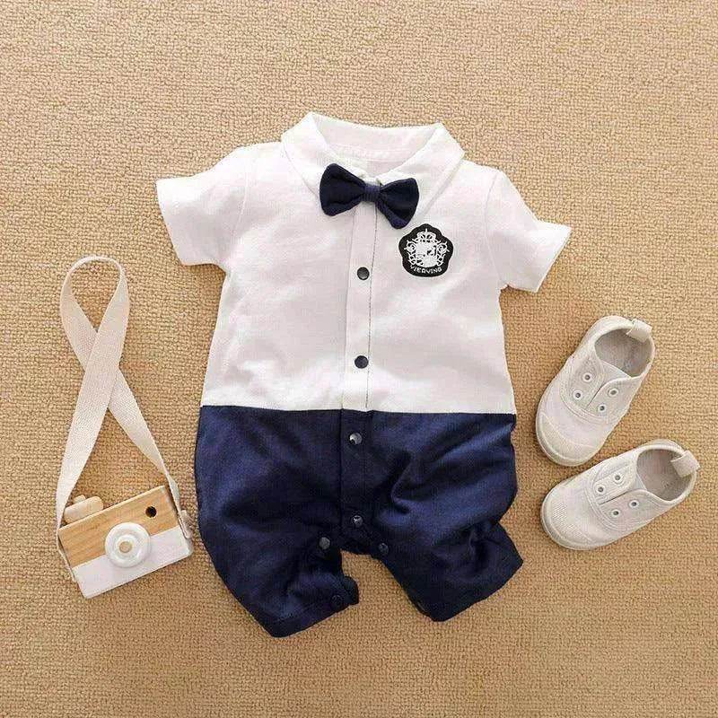 Gentleman's Baby Clothes, Long-sleeved Baby Clothes, Gentleman's Romper - www.Shopthatapp.com