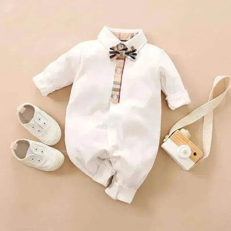 Gentleman's Baby Clothes, Long-sleeved Baby Clothes, Gentleman's Romper - www.Shopthatapp.com