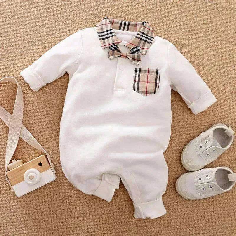 Gentleman's Baby Clothes, Long-sleeved Baby Clothes, Gentleman's Romper - www.Shopthatapp.com
