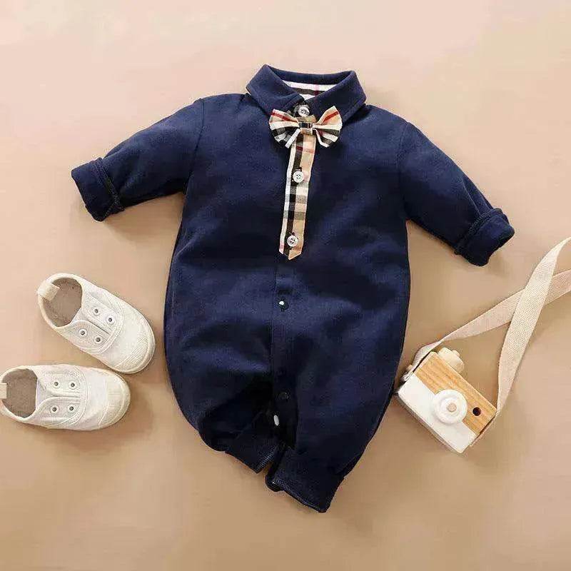 Gentleman's Baby Clothes, Long-sleeved Baby Clothes, Gentleman's Romper - www.Shopthatapp.com