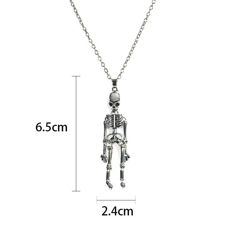 Ghost Festival Ghost Skull Bat Pumpkin Head Pendant Necklace - www.Shopthatapp.com #