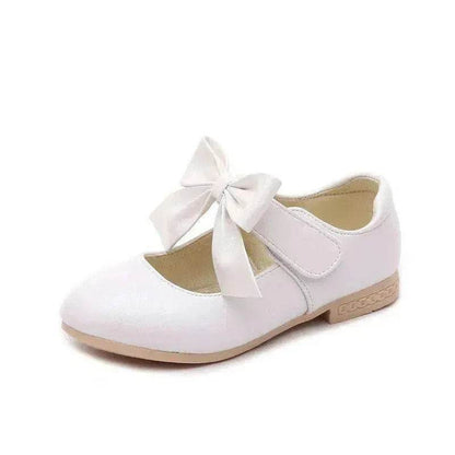 Girls Shoes White Leather Shoes Bowknot Girls Children Princess Shoes - www.Shopthatapp.com
