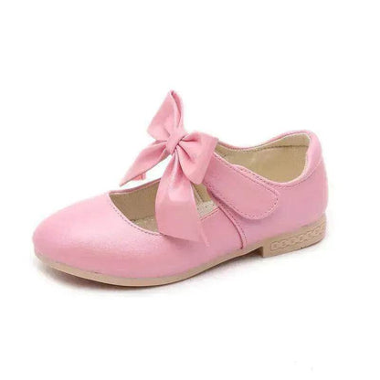 Girls Shoes White Leather Shoes Bowknot Girls Children Princess Shoes - www.Shopthatapp.com