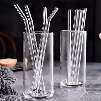 Glass Straws, Pearl Milk Tea Coarse Drinking Straws, Non-disposable Transparent Water Cups, Long Straws - www.Shopthatapp.com