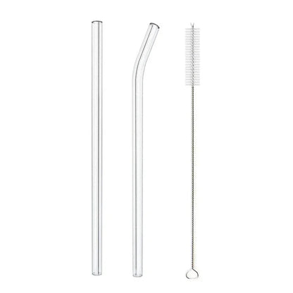 Glass Straws, Pearl Milk Tea Coarse Drinking Straws, Non-disposable Transparent Water Cups, Long Straws - www.Shopthatapp.com
