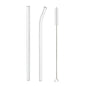 Glass Straws, Pearl Milk Tea Coarse Drinking Straws, Non-disposable Transparent Water Cups, Long Straws - www.Shopthatapp.com