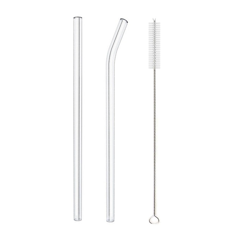 Glass Straws, Pearl Milk Tea Coarse Drinking Straws, Non-disposable Transparent Water Cups, Long Straws - www.Shopthatapp.com