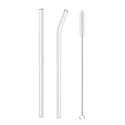Glass Straws, Pearl Milk Tea Coarse Drinking Straws, Non-disposable Transparent Water Cups, Long Straws - www.Shopthatapp.com