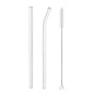 Glass Straws, Pearl Milk Tea Coarse Drinking Straws, Non-disposable Transparent Water Cups, Long Straws - www.Shopthatapp.com