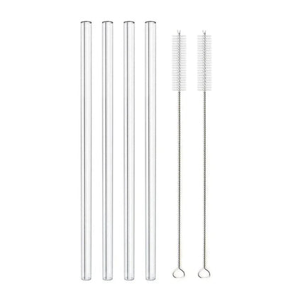 Glass Straws, Pearl Milk Tea Coarse Drinking Straws, Non-disposable Transparent Water Cups, Long Straws - www.Shopthatapp.com