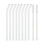 Glass Straws, Pearl Milk Tea Coarse Drinking Straws, Non-disposable Transparent Water Cups, Long Straws - www.Shopthatapp.com