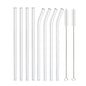 Glass Straws, Pearl Milk Tea Coarse Drinking Straws, Non-disposable Transparent Water Cups, Long Straws - www.Shopthatapp.com