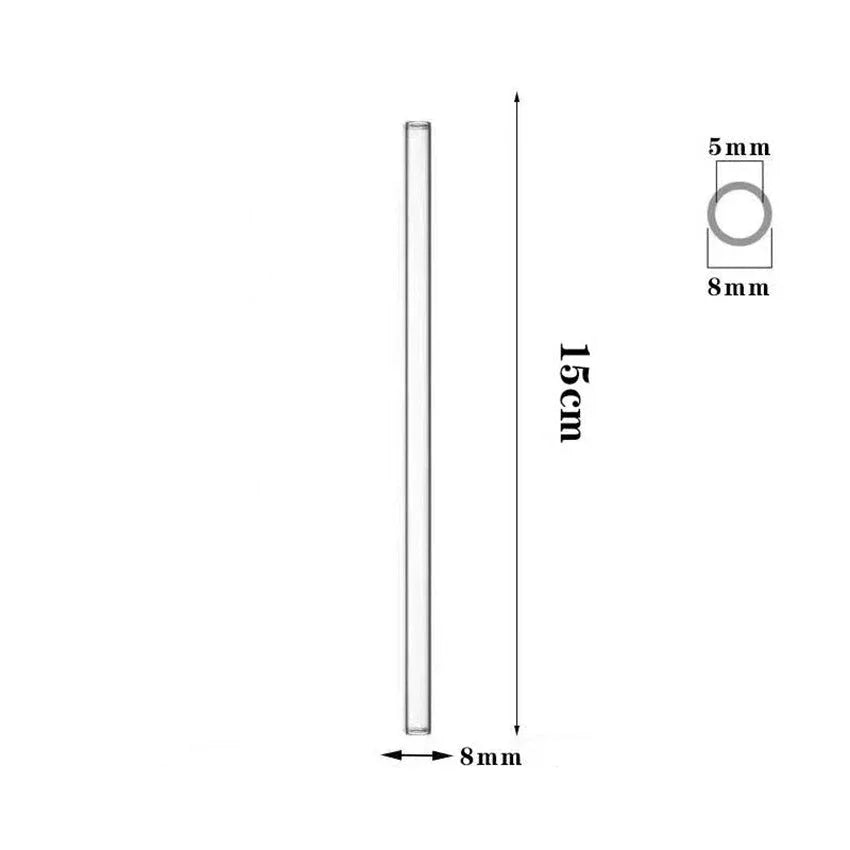 Glass Straws, Pearl Milk Tea Coarse Drinking Straws, Non-disposable Transparent Water Cups, Long Straws - www.Shopthatapp.com