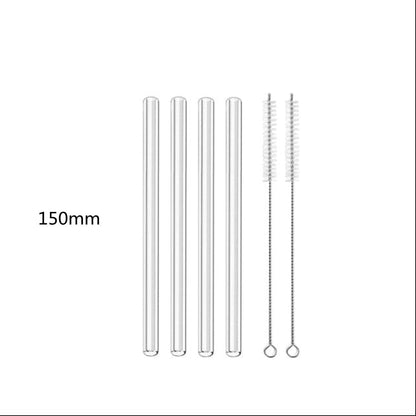 Glass Straws, Pearl Milk Tea Coarse Drinking Straws, Non-disposable Transparent Water Cups, Long Straws - www.Shopthatapp.com