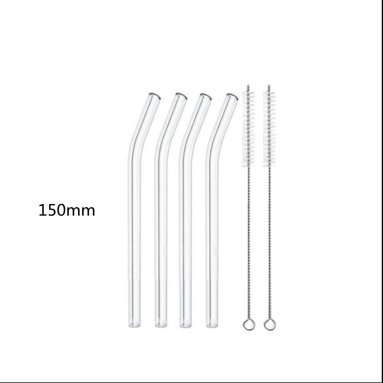 Glass Straws, Pearl Milk Tea Coarse Drinking Straws, Non-disposable Transparent Water Cups, Long Straws - www.Shopthatapp.com