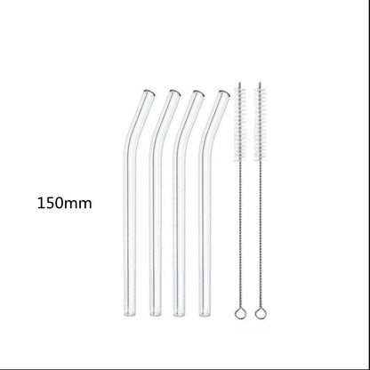 Glass Straws, Pearl Milk Tea Coarse Drinking Straws, Non-disposable Transparent Water Cups, Long Straws - www.Shopthatapp.com