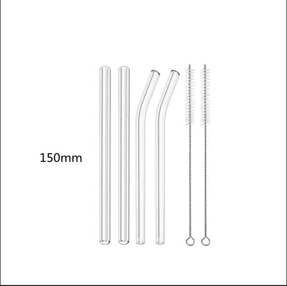 Glass Straws, Pearl Milk Tea Coarse Drinking Straws, Non-disposable Transparent Water Cups, Long Straws - www.Shopthatapp.com