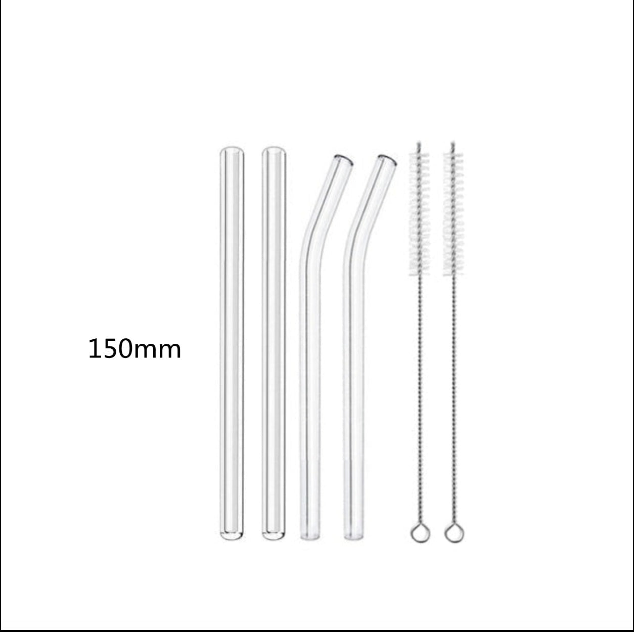 Glass Straws, Pearl Milk Tea Coarse Drinking Straws, Non-disposable Transparent Water Cups, Long Straws - www.Shopthatapp.com
