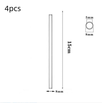 Glass Straws, Pearl Milk Tea Coarse Drinking Straws, Non-disposable Transparent Water Cups, Long Straws - www.Shopthatapp.com