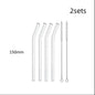 Glass Straws, Pearl Milk Tea Coarse Drinking Straws, Non-disposable Transparent Water Cups, Long Straws - www.Shopthatapp.com