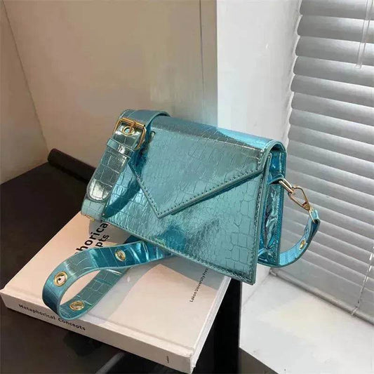 Glossy Stone Pattern Shoulder Crossbody HandBag - www.Shopthatapp.com #