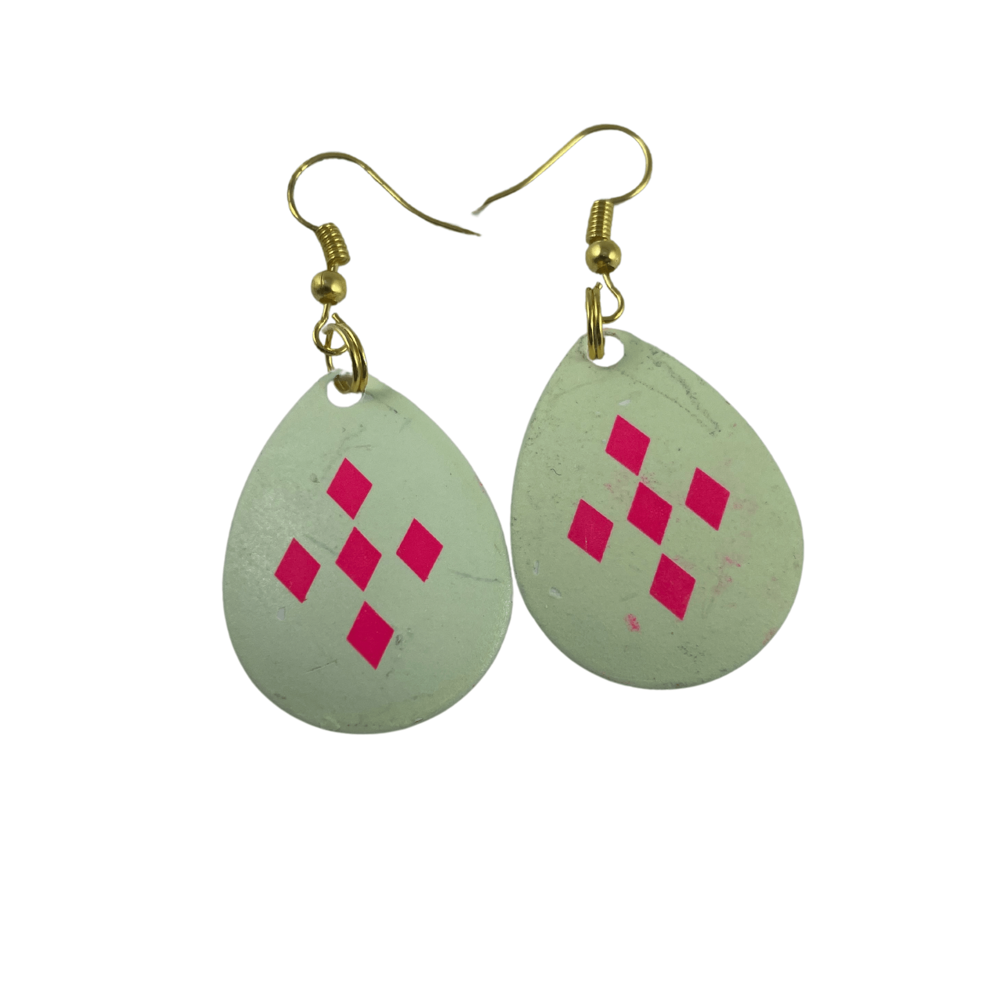 Colorado Glow 5 Pink Diamonds Spinner Blade Earrings - www.Shopthatapp.com