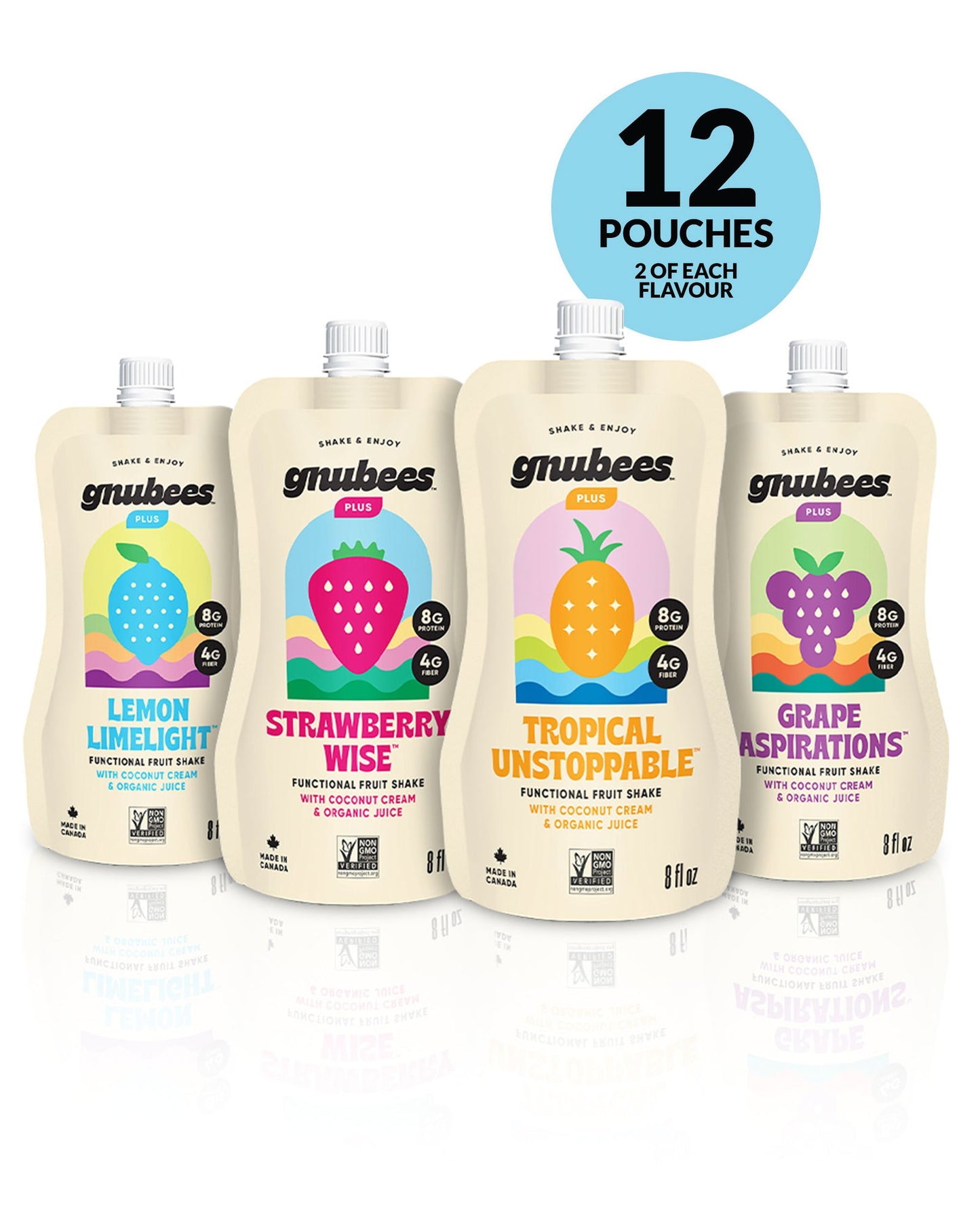 Gnubees Plus Mix Box - 12 pouches-Food and beverage-www.Shopthatapp.com-GnuSante.Creations