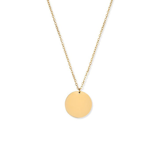 Print on demand circle engraved necklace - www.Shopthatapp.com
