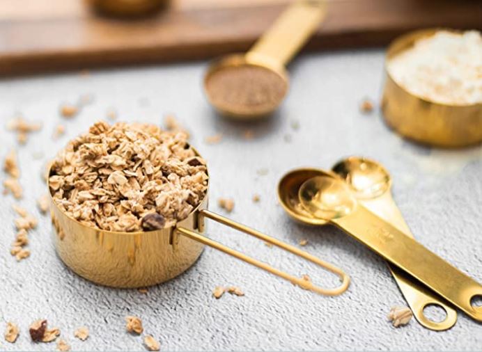 Plated Measuring Cups & Spoons Set - www.Shopthatapp.com